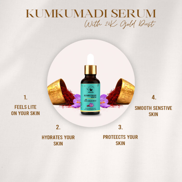 Kumkumadi Serum for Glowing Skin – Ayurvedic Face Serum with Saffron - Image 2