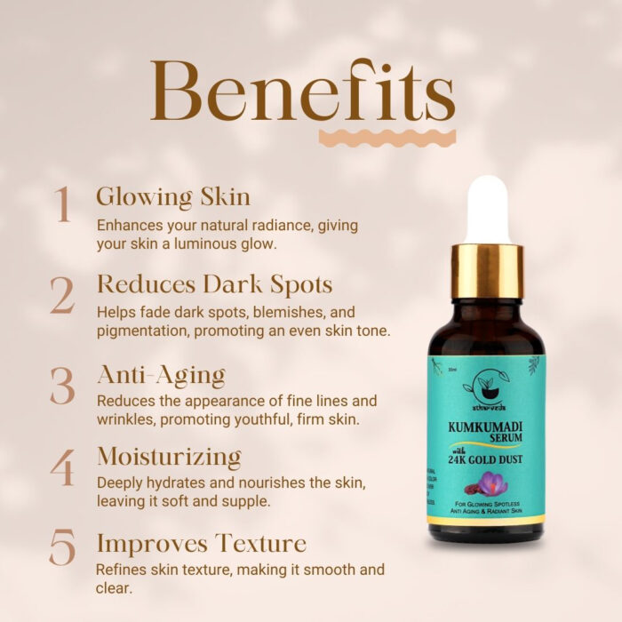 Kumkumadi Serum for Glowing Skin – Ayurvedic Face Serum with Saffron - Image 4