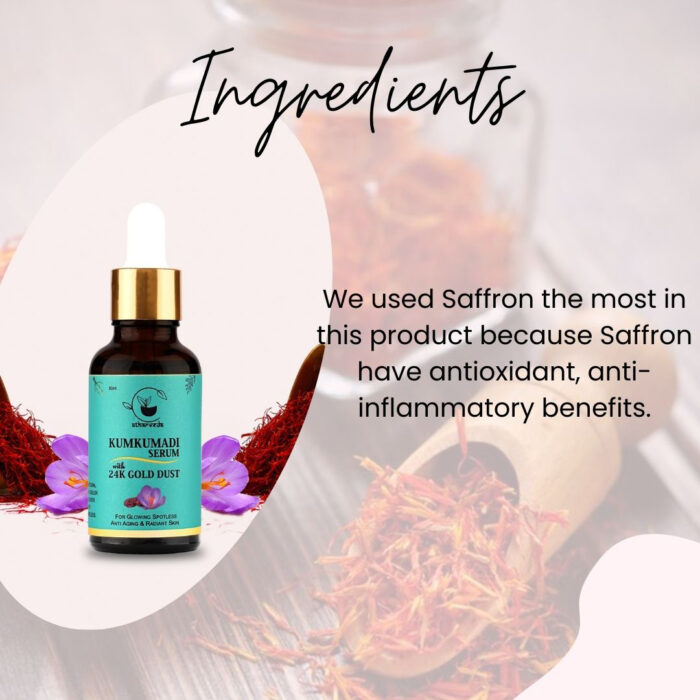Kumkumadi Serum for Glowing Skin – Ayurvedic Face Serum with Saffron - Image 5