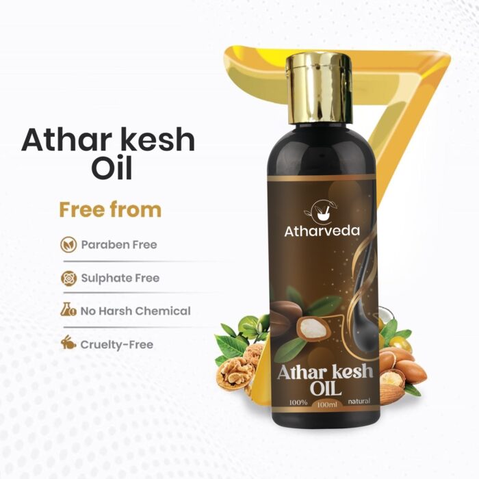 Athar Kesh Oil – Ayurvedic Hair Growth & Scalp Nourishment Oil - Image 3